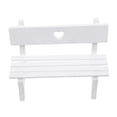 thumbnail image 4 of WHAMVOX 1Set Mini Beach Chair White Modern Style Miniature Landscaping Collectors Home Decor, 4 of 7