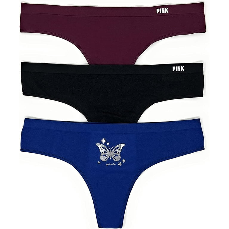 Victoria's Secret PINK Thong Panty Set of 3 