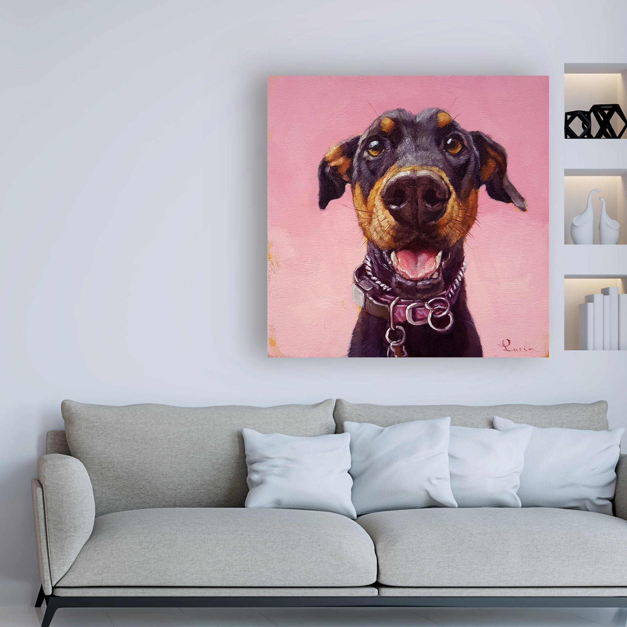 Trademark Fine Art 'Follow Your Nose 12' Canvas Art by Lucia Hefferna
