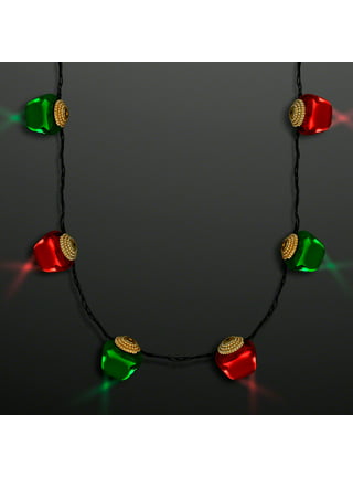 Fleur de Lis Light Up Necklaces Mardi Gras Beads by FlashingBlinkyLights 