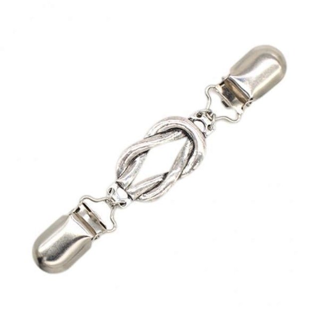 2x1Pc Retro Cardigan Collar Clip Suéter Vestidos Clips Para Mantón Para Mujeres Niñas Astilla