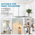 thumbnail image 4 of BEAMNOVA Ceiling Curtain Track Set - 9.45 FT Room Divider Curtain Track, Aluminum Alloy Heavy-Duty Curtain Rail System, White, 4 of 8