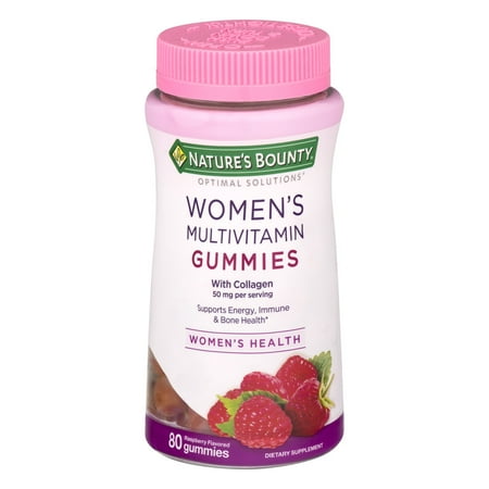 Nature's Bounty Women's Multivitamin Gummies, Raspberry, 80 (Best Multivitamin For Hair)