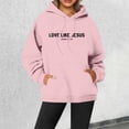 thumbnail image 2 of WEAIXIMIUNG Sweat à Capuche Zippé pour Femmes Sans Capuche Grande Taille 2024 Nouveau Pull à Col Rond Imprimé Lettre pour Femmes Manches Longues de Rue, 2 of 4