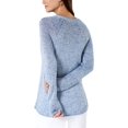 thumbnail image 2 of Style & Co Marled V Neck Sweater Peri Dream 2XL, 2 of 2