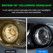2026 Professional Car Headlight Restoration Kit, Multifunctional Car Headlight Cleaner, Headlight Polishing Kit with Sponge & Towel, Headlight Polishing Spray for All Vehicle Types
