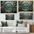 thumbnail image 4 of Designart "Clock Industrial gracefulness II" Fashion Floater Framed Canvas Art Print, 4 of 7