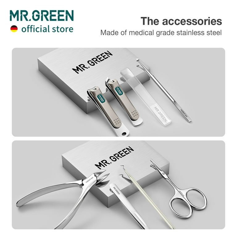 MR.GREEN Manicure Sets Pedicure Kits, Stainless Steel Nail Clipper