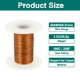 thumbnail image 2 of 28 AWG Magnet Wire, 28 Gauge Enameled Copper Wire, 2 OZ Magnetic Coil Wire for Transformer, Motor, Electric, 180C(356F), 2 of 5