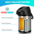 thumbnail image 4 of SSAWcasa 102oz Airpot with Pump Stainless Steel Coffee Carafe Insulated Coffee Dispenser  for Hot/Cold Beverages - 12 Hours Heat Retention, 4 of 8