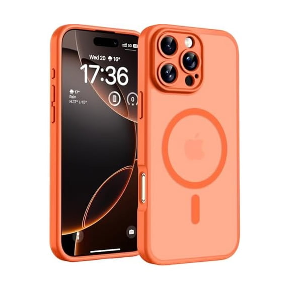 Eryueer for Phone 16 Pro Case, Compatible with Magsafe Charger, Full Camera Protection, Drop Protection, Translucent Matte Phone Case for iPhone 16 Pro 6.3 inch