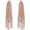 Cascade - Rose Gold, variant on Humble Chic Silver CZ Diamond Earrings - Oversized Tassel Statement Chandelier Studs