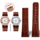 thumbnail image 3 of Correa de cuero genuino con muescas para reloj Omega Constellation Double Eagle Series 123.20 para hombre, correa de acero con partículas en la cabeza, 23 mm y 25 mm, 3 of 5