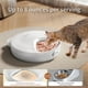 thumbnail image 2 of CATLK Alimentador automático para gatos con comida húmeda, 2 bolsas de hielo, 4 comidas, 8 oz, comedero automático inalámbrico para mascotas, temporizador programable, Blanco, 2 of 8