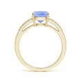 thumbnail image 2 of Angara Natural 2.45 Ct. Tanzanite with Diamond Classic Ring in 14K Yellow Gold for Women (Ring Size: 3.5), 2 of 8