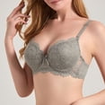 thumbnail image 2 of Feancey Plus Size Lace Underwire Bras for Women Comfort Everyday Brassiere Adjustable Straps Push Up Bra Anti-Sagging Supportive Bras Green 80B, 2 of 10