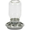 Miller Mfg Co Inc P-Mason Jar Baby Chick Feeder- Clear 1 Quart MJ9810