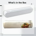 thumbnail image 5 of Plastic Wrap Dispenser with Cutter, Food Wrap Dispenser with Suction Cups, 5 of 5