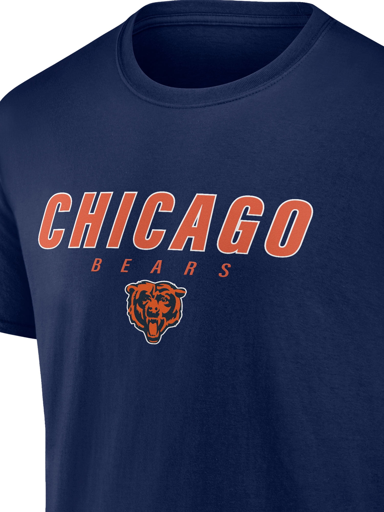 NFL Chicago Bears Men's Cotton Navy Short Sleeve T-Shirt