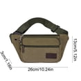 thumbnail image 3 of Sac Banane de Sport Extérieur Multifonction, Nylon Imperméable, Sangle Ajustable, Léger, Ajusté, 26 x 13 cm, pour Course Randonnée Vélo Camping Voyage, 3 of 6