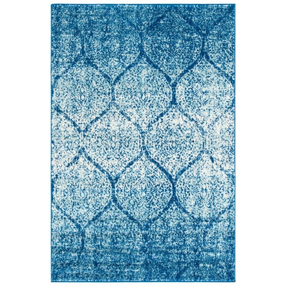 SAFAVIEH Madison Leighton Geometric Area Rug, Navy/Blue, 2'3" x 4'