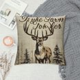 thumbnail image 2 of COMIO Hunting Decor, Hunting Decor for Home, Rustic Pillow Covers  Deer Decor, Gifts for Couples, Wife, Husband, for Him, Love Me Like You Love Deer Season Farmhouse Pillow Covers, 2 of 5