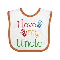 Inktastic I Love My Uncle Childs Boys or Girls Baby Bib