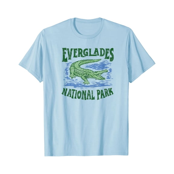 Everglades Florida - Retro Alligator T-Shirt