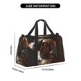 thumbnail image 3 of Bingfone Medieval Knight Dog Print Travel Duffel Tote Bag,Waterproof Shoulder Weekender Bag For Women and Men Swim Sports Travel Gym Bag，Foldable and expandable bag Lightweight, 3 of 7