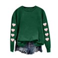 thumbnail image 7 of Ltctricy Womens Valentine's Day Sweatshirts Cute Heart Print Long Sleeve Pullover Tops for Gifts Comfy Fashion Shirts, 7 of 7