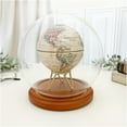 thumbnail image 2 of Plymor 6" x 7" Glass Display Dome Globe Cloche (Walnut MDF Base), Pack of 2, 2 of 2