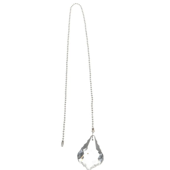 Crystal Ceiling Fan Pull Chain with Silver Color for Hanging Use and Decorative Purposes 12.5 inches