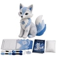 thumbnail image 4 of Winter Animal DIY Sewing Kit For Beginners, 3D Stuffed Snow Fox Plush Craft With Pre Cut Felt, Complete Handmade Sewing Supplies For Home Decor And Gift, Snow Fox (Multicolor, 20*15CM), 4 of 5