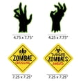 thumbnail image 6 of Big Dot of Happiness Zombie Zone - Sign and Zombie Hand Decorations DIY Halloween or Birthday Zombie Crawl Party Essentials - Set of 20, 6 of 6