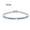 Silver Turquoise 19cm, variant on Turquoise Tennis Chain Simple Fashion Zircon Bracelet