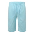 thumbnail image 1 of Pantalones cortos anchos de hip hop para hombre - Pantalones cortos ajustados de verano, poliéster, ropa informal, combinación informal/para la playa con camisetas, 1 of 8