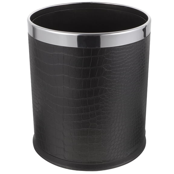unbranded  Garbage Can Small Trash with Lid Collapsible Bin Cans Black