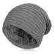 thumbnail image 1 of Vbiger Men's Knitted Hat Warm Winter Slouchy Beanie Skull Slouch Cap For Men Gray, 1 of 4