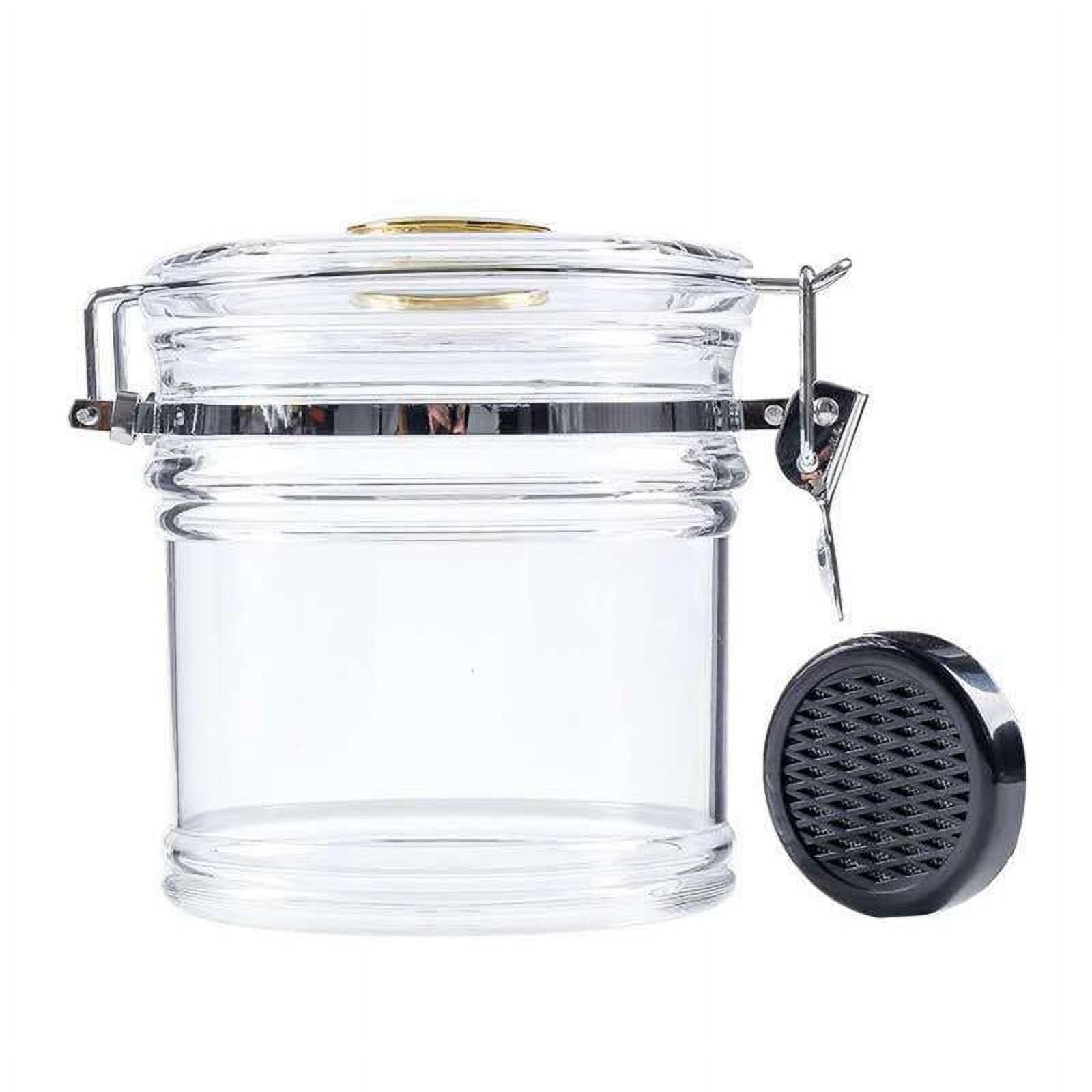 1.3 Liter Clear Tightvac Pipe Tobacco Container Cigar Humidor