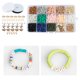 thumbnail image 4 of 15 de Arcilla Polimérica Planas de Rejilla, Pulseras Sueltas para Bricolaje, Fabricación para El Tobillo Sunnimix Cuentas espaciadoras de arcilla polimérica, 4 of 8