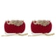 thumbnail image 1 of Monedero Qarigey Elegante Ligero Bolsos de Noche de Moda Rojo, 1 of 6