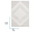 thumbnail image 6 of Livabliss Washable Rugs for Living Room, 5x7 Lyna Modern Beige Area Rug, Bedroom Dining Room Home Decor Stain Resistant Carpet (5' x 7'2"), 6 of 7