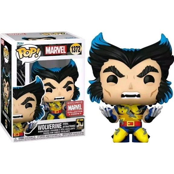 Funko Wolverine (Fatal Attractions) #1372 Vinyl Figure, Yellow, 4 x 8 x 6 Inches