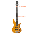 thumbnail image 4 of Tcbosik 5 String Electric Bass Guitar with Bag, Strap, Plectrum, Amp Wire and Wrench Tool, Full Size Bass Beginner Kit, Transparent Yellow, 4 of 7