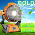 thumbnail image 4 of Camping Fan with LED Lantern & Timer, 10000mAh Rechargeable, Quiet Portable Tent Fan with Hook, USB Desk Fan for Camping, Hiking & Travel, 4 of 9