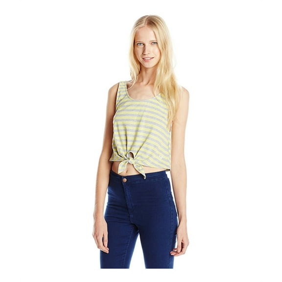 Roxy Womens Beach Babe E4 Crop Tank Top, Yellow, X-Large