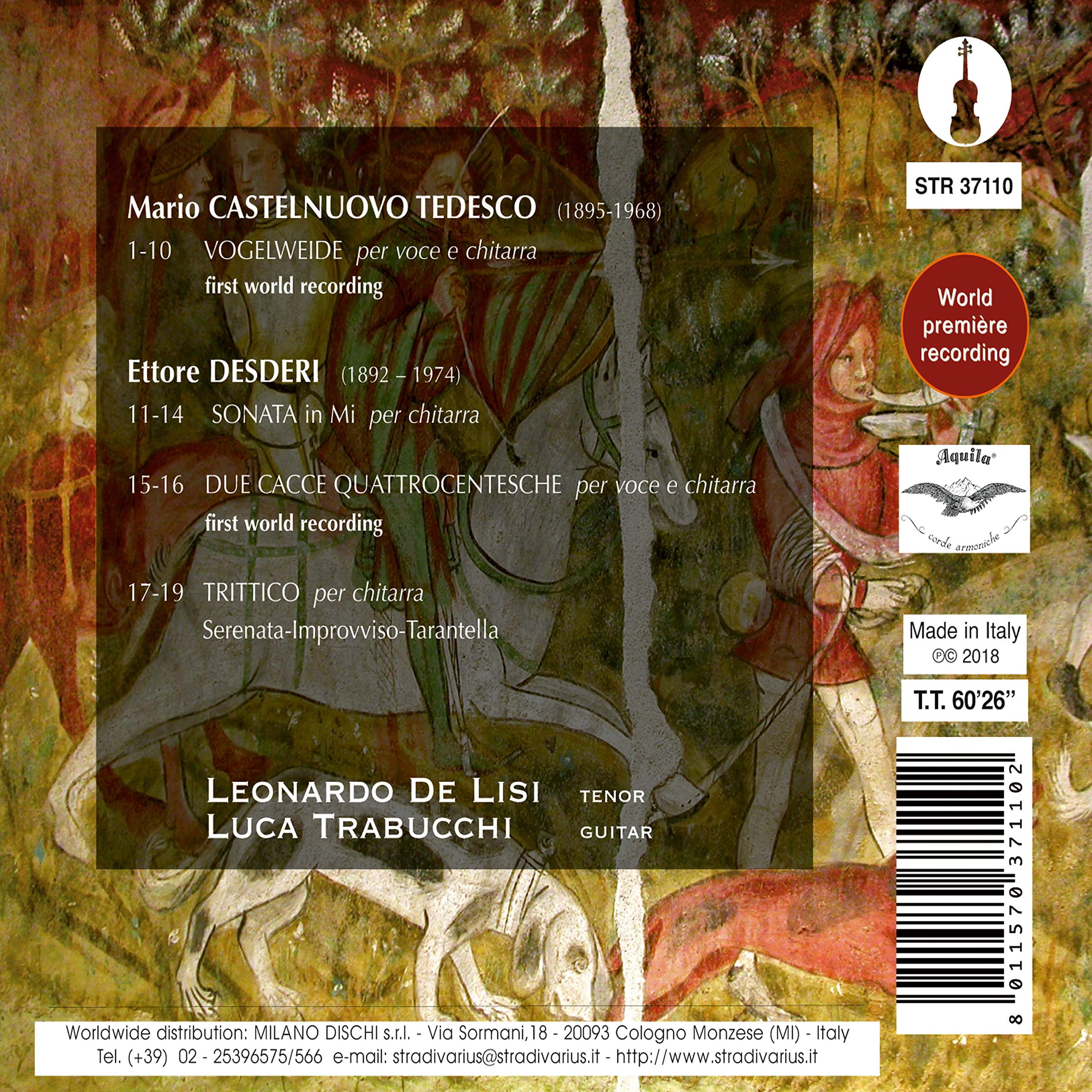 Mario Castelnuovo-Tedesco - Vogelweide - Music & Performance - CD