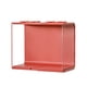 thumbnail image 1 of Vitrina de muñecas ABS transparente apilable caja de exhibición transparente soporte de almacenamiento de juguetes para minifiguras coleccionables grande rojo, 1 of 12