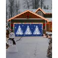thumbnail image 4 of Garage Door Banner Cover 6 x 13 ft, Christmas Ball White Xmas Tree Snowflake Blue Christmas Garage Door Decorations Holiday Christmas Backdrop Decor for Winter New Year Xmas Party, 4 of 6