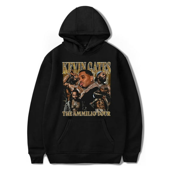 Kevin Gates The Amilio Tour Hoodies Merch Women Men Fashion Casual Hooded Sweatshirts